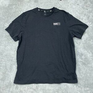 Puma Mens Black Logo XL T-Shirt Casual Crewneck Short Sleeve d0475